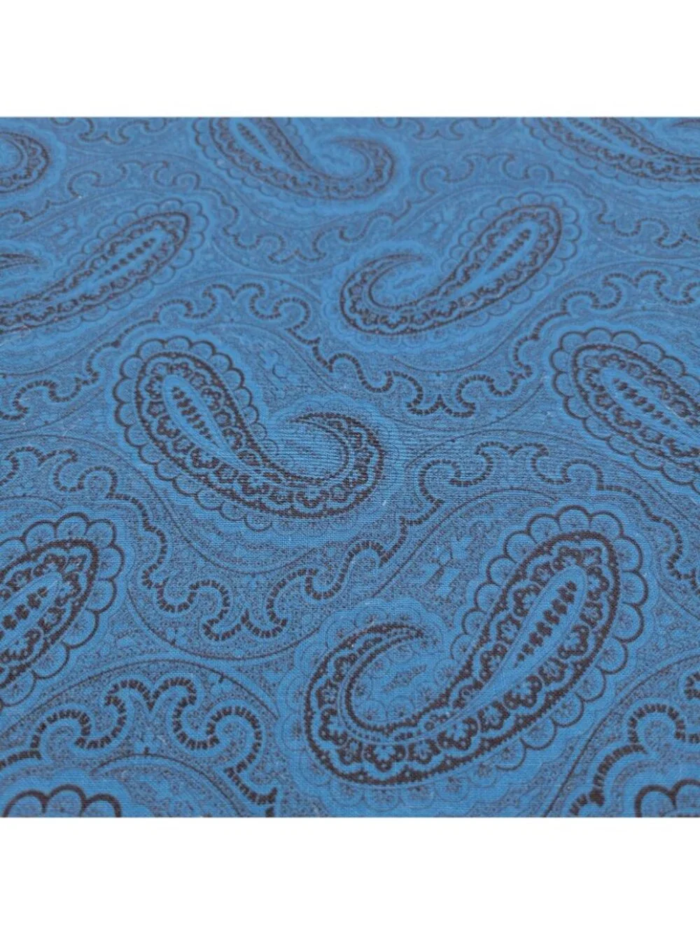 Teal Black Paisley Cranston Print Works Cotton Fabric Sewing Quilting 1.5 Yards